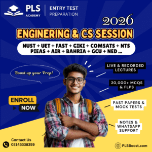 Engineering & CS Preparation PLS Academy (1) Engineering & CS Entry Test Preparation Session 2026