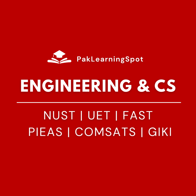 Engineering & CS Entry Tests - PLS Boost by PakLearningSpot