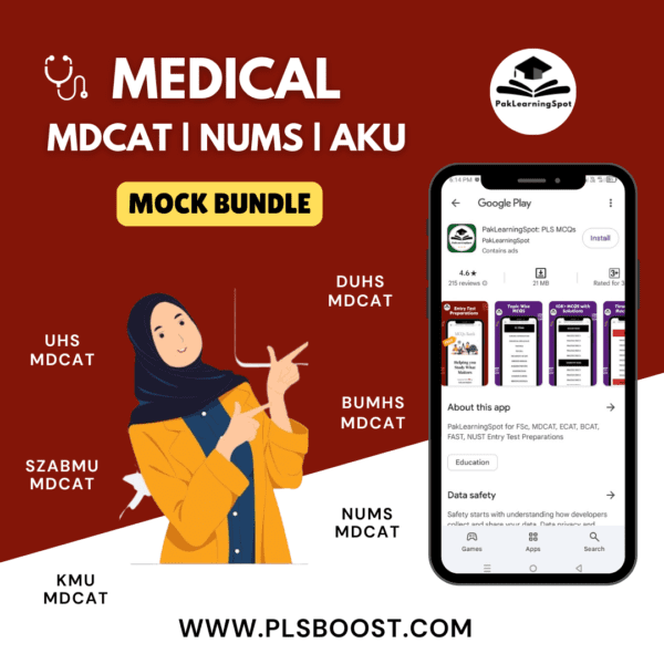 Medical (MDCAT NUMS AKU) Mock Tests Bundle 2025