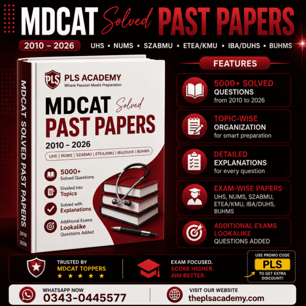 MDCAT Solved Past Papers Book