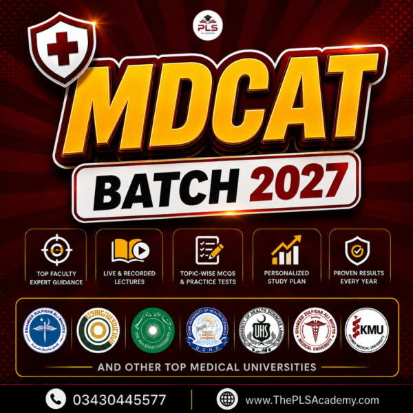 MDCAT Toppers Batch 2027