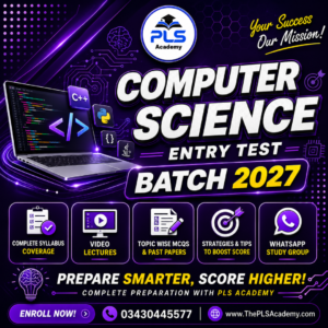 Computer Sciences Entry Test Preparation Batch 2027