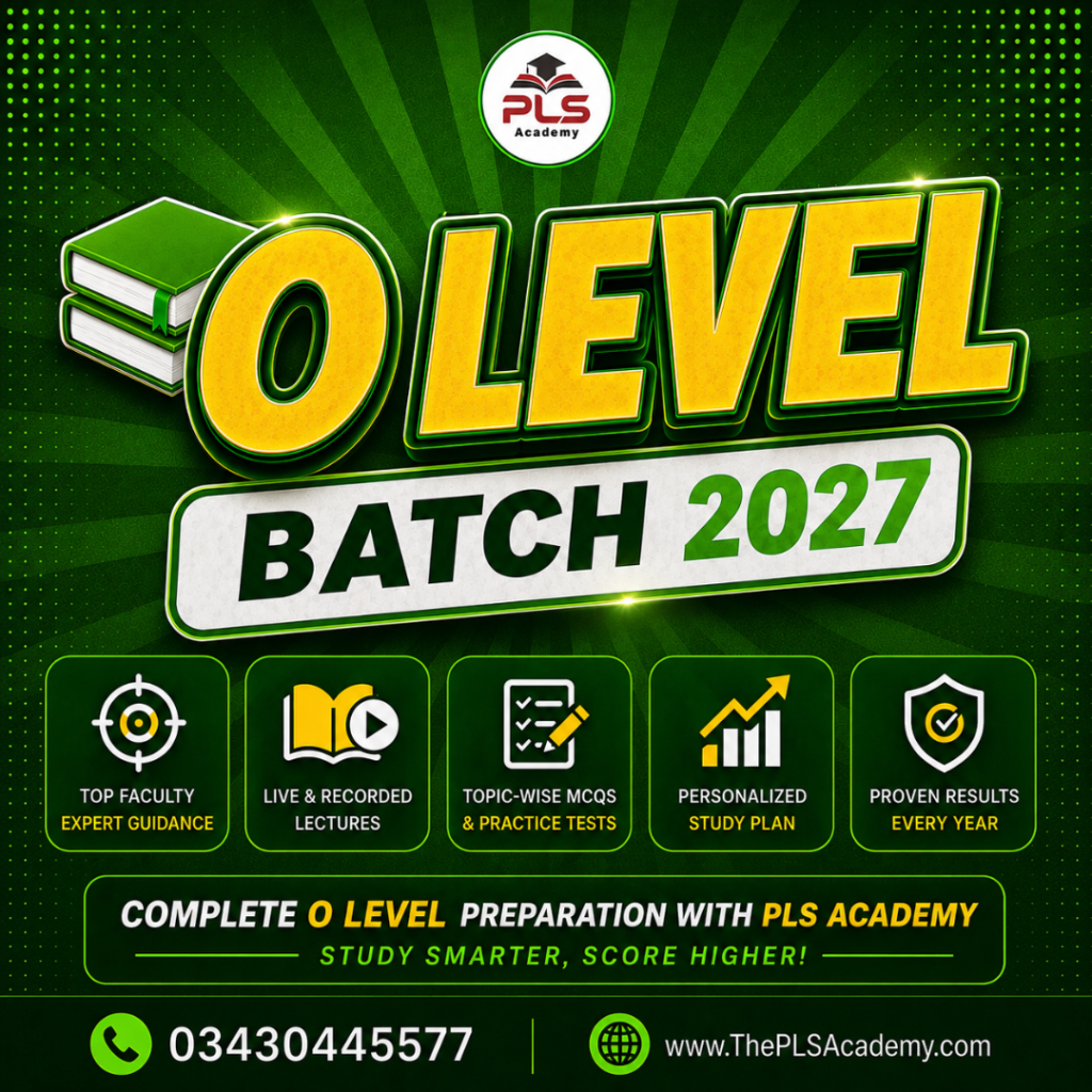 O Level Topper Batch 2027
